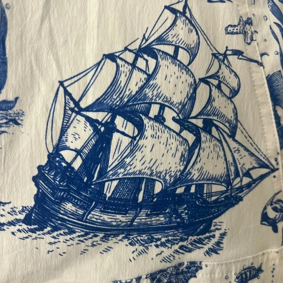 NEW Avec Les Filles Dress Size 12 Blue‎ White Nautical Mermaid Ocean Beach Midi - Picture 7 of 16